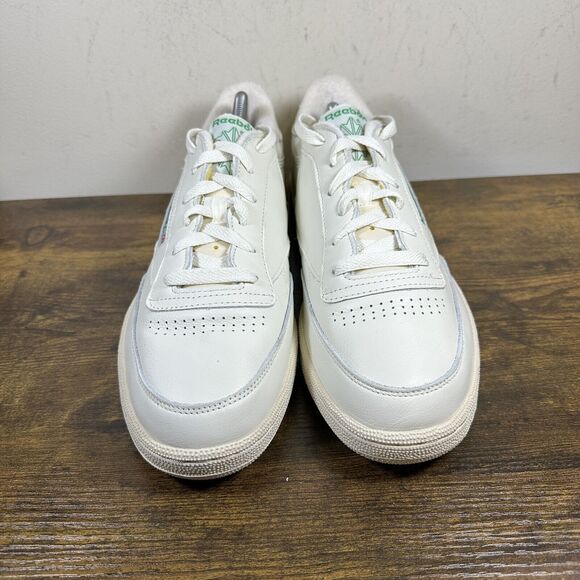 Reebok Club C 85 Vintage White Green Leather Sneakers Shoes Men's Size 11.5 - Picture 2 of 8